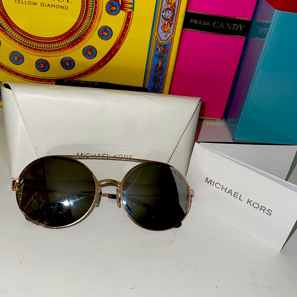 Womens MICHEAL Micheal Kors Aviator Sunglasses